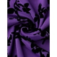 thumbnail image 5 of INSPIRE CHIC Women's Sleeveless Dress Floral Mesh Spaghetti Strap Gothic Vintage Cocktail A-Line Dress 2XL Dark Purple, 5 of 5