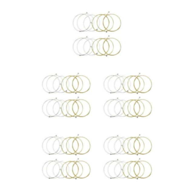QualitChoice 12 Pieces A106 Folk Guitar Strings 009-045 Acoustic Automatic Winding String Electric Guitars Wire Replacement Parts 5PCS