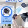 thumbnail image 5 of 100-Speed Mini Desk Fan with Digital Display, Portable Rechargeable Small Fan with Brushless Motor, Adjustable Tilt for Desktop, Office, Bedroom, and Indoor Outdoor Use, 5 of 8