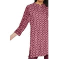 thumbnail image 4 of Moomaya Robes Tuniques Courtes en Poly-Crêpe pour Femmes Kurti Imprimé Mini Tenue d'Été, 4 of 5