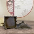 thumbnail image 2 of Vintage Pavilion Incense Burner Chinese Style Square Censer Indoor Aromatherapy Home Decor Rustic Finish, 2 of 9