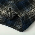 thumbnail image 4 of Men's Flannel Hoodie Shirts Casual Button down Plaid Vintage Shirt Jackets for Men Long Sleeve with Pocket (XL, Blue), 4 of 5