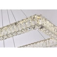 thumbnail image 4 of Monroe 50 inch LED double rectangle pendant in chrome, 4 of 5