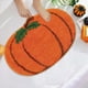 thumbnail image 4 of Halloween Pumpkin Rugs Pumpkin Shaped Floor Mat Thanksgiving Day Mat Halloween Decorative For Living Bedroom Kitchen Decoration Bath, 4 of 6