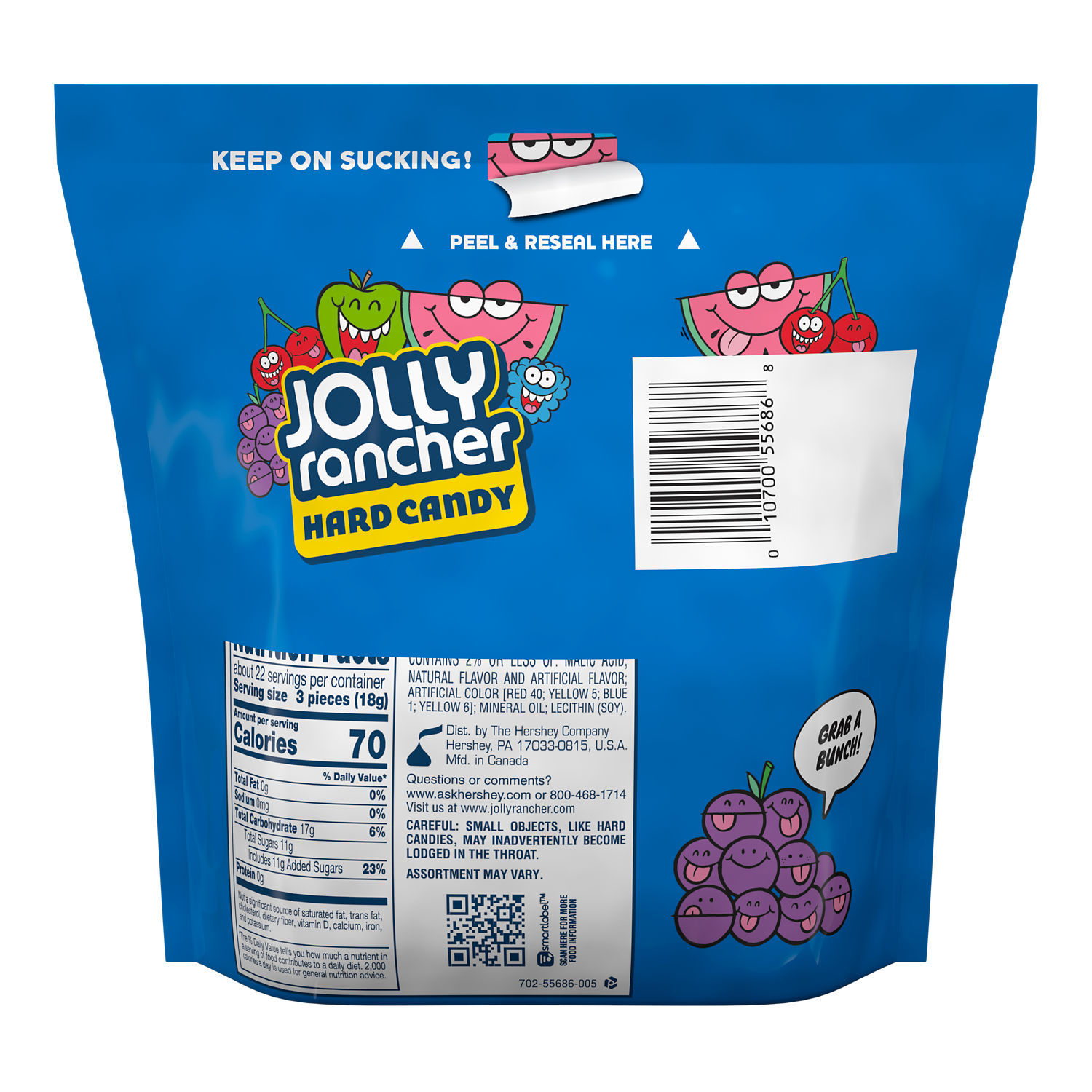 Jolly Rancher Assorted Fruit Flavored Hard Candy, Resealable Bag 14 oz - image 3 of 9