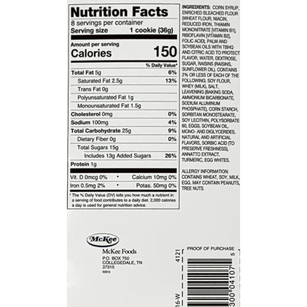 Little Debbie Raisin Crme Pies, 10.15 oz Per Box, 8 Count Per Box, 4 Boxes