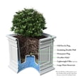 thumbnail image 4 of Algreen Covington 16" Self-Watering Planter Cube - Warm Grey Resin, 4 of 8
