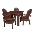 thumbnail image 5 of Highwood's 42" x 42" Square 5-pc Hamilton Dining Set - Dining Height, Outdoor, Eco-friendly, Synthetic Wood, 5 of 10