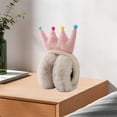 thumbnail image 3 of FOCUSNORM Cache-Oreilles Chauds d'Hiver pour Femmes Mignons Cache-Oreilles Couronne Cache-Oreilles Pliables Bandeau, 3 of 7