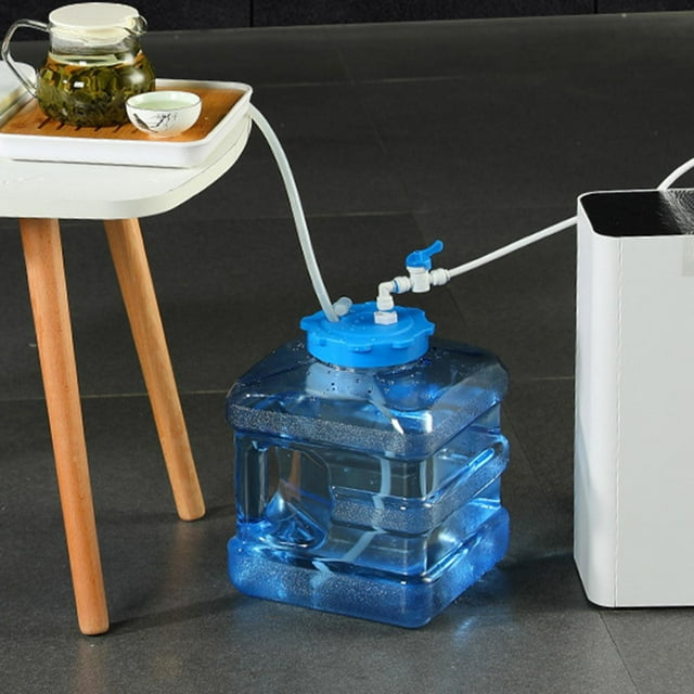 Water Container Water Storage with Floating Ball Leakproof Drinking Water Bottle Water Bottle Water Jug for RV Backpacking Outdoor Survival 7.5L Square
