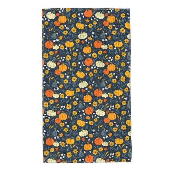 Kdxio Hand Towel Pumpkins And Sunflowers2 for Bathroom Kitchen Fingertip Bath Towels 27.5 x 16 Inch Home Hotel Gym Laundry Room