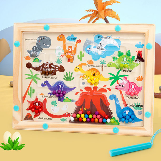 Labyrinthe magnétique Montessori pour enfants de 2 à 5 ans (filles et garçons), jouet éducatif, jeu magnétique, tri des couleurs et - Jeux - Jouets