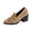 Khaki, variant on EKVAHL Women's Orthopedic Slip On Walking Loafers, Matte Faux Suede Chunky Heel Pumps, Arch Support Wide Square Toe Daily Dress Shoes Black