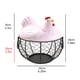 thumbnail image 4 of Teissuly Eggs Holder Basket Organizer Storage Ceramic Fruit Container Kitchen Hen Decor Teissuly WER202312136650, 4 of 4
