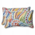 thumbnail image 1 of Pillow Perfect 572581 Outdoor Ummi Rectangular Throw Pillow, Set of 2, Multicolored, 1 of 5