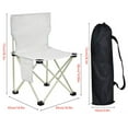 thumbnail image 4 of Portable Folding Chair, Lightweight Backrest Chair, Easy Setup, Multi-Purpose Design, for Outdoor Activities, Camping & Picnicking, Durable Aluminum Frame, for Family & Friends, Compact Storage,, 4 of 9
