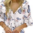 thumbnail image 4 of Robe Chemise Mini Aguichant pour Femmes Modèles Manches Longues à Enfiler Col en V Tendance Robe Chemise Assortie, 4 of 5