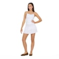 thumbnail image 5 of Forever 21 Women’s Cotton Eyelet Mini Skirt with Smocked Waist, Tiered Flowy Pull-On Summer Skirt for Casual Outfits and Vacation Looks, XS-XL, 5 of 6