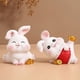 thumbnail image 2 of Bunny Desktop Ornament 2023 Chinese Rabbit New Year Table Ornament Coins for New Year A, 2 of 5