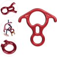 thumbnail image 4 of 50KN Climbing Figure 8 Descender Rescue Belay Device Stops descender and carabiner descender, 4 of 5