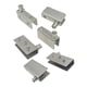thumbnail image 3 of Juego de 2 abrazaderas pivotantes para puertas de vidrio, clips y bisagras para vitrinas de vidrio. S, 3 of 9