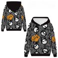 thumbnail image 4 of Sudadera con capucha de pesadilla antes de Navidad Jack Skellington para niños y niñas, jerséis Sally, Tops, abrigos, ropa de calle de Cosplay, regalo para niños, 4 of 5