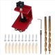 thumbnail image 3 of Guía Perforación para Agujeros Bolsillo, Plantilla , Kit Perforación Orificios Oblicuos Aluminio, Herramientas Bricolaje para Carpinteros con Broca 9 mm, Color Rojo, 3 of 8
