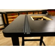 JessEm 03050 Rout-R-Top MDF Black Melamine Universal Table Top with Track System