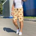 thumbnail image 6 of Fuzoiu Autumn Leaves And Pumpkins Print Pajama Shorts for Men, Men's Pajama Bottoms,Mens Lounge Sleepwear,Pajama Pants with Pocket-X-Large, 6 of 6