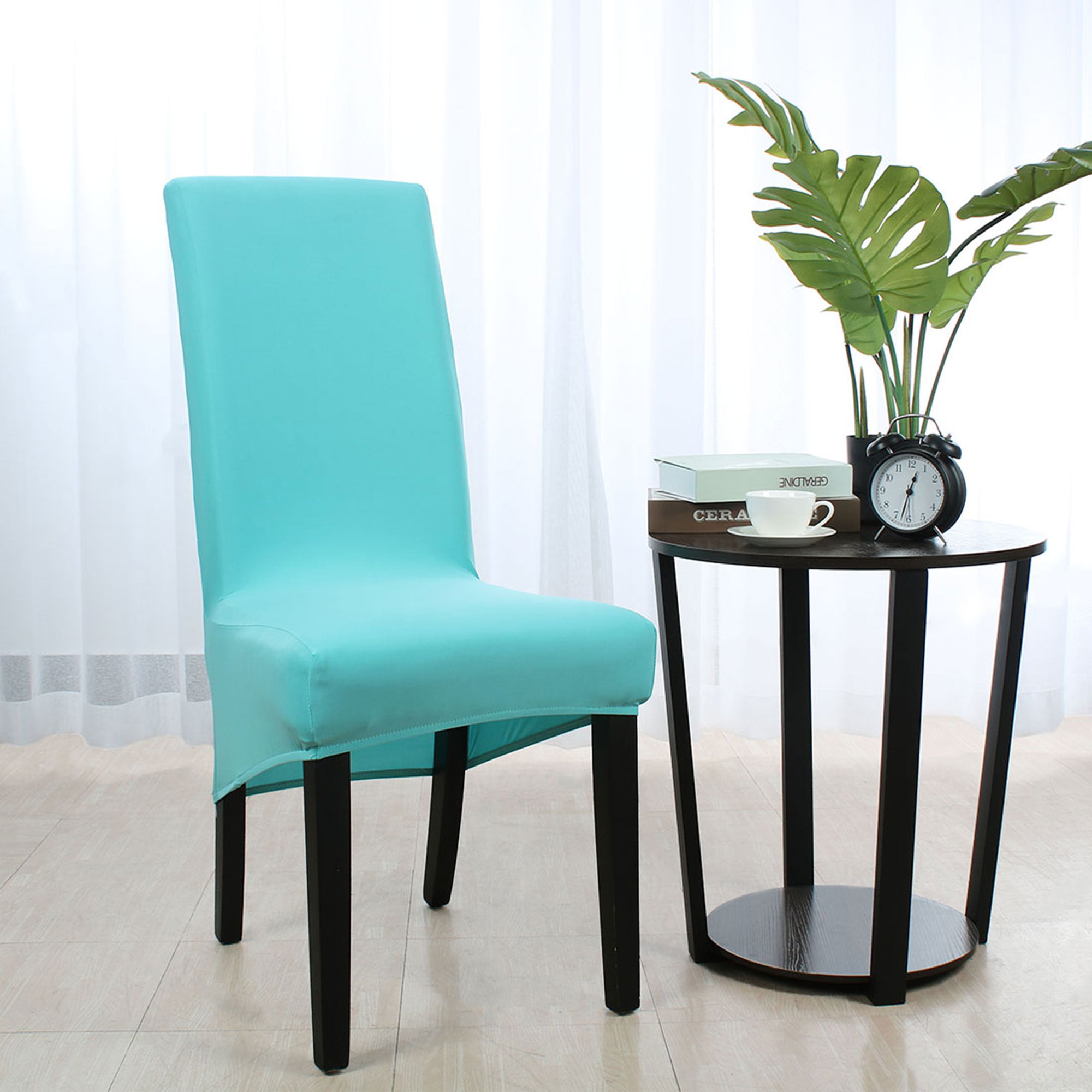 turquoise dining chair covers