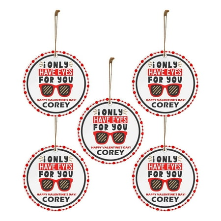 

Mittory Wooden Valentine s Day Pendants Gift Red Wine Bottle Tree Hanging Ornament