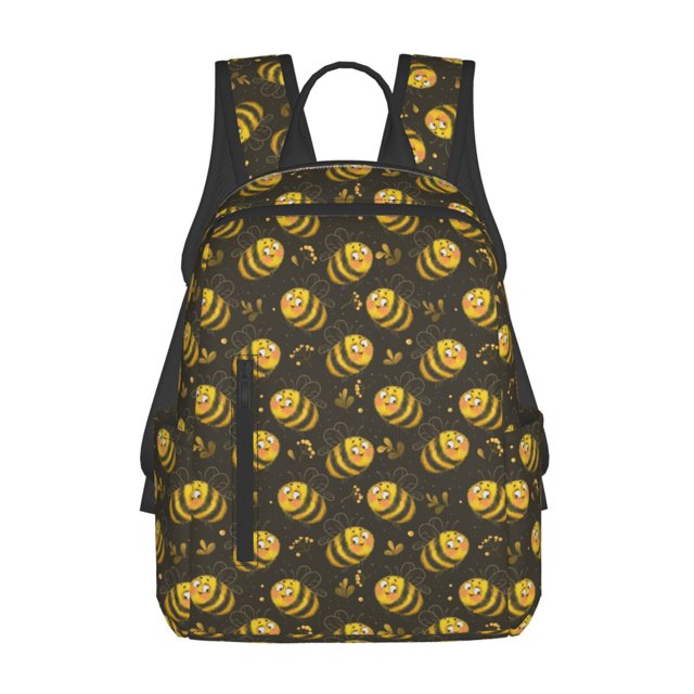 Fotbe Cute Cartoon Bees Mochila Ligera para Hombres y Mujeres - Duradera y Resistente al Agua, Ideal para Escuela, Trabajo, Viajes y Uso Diario