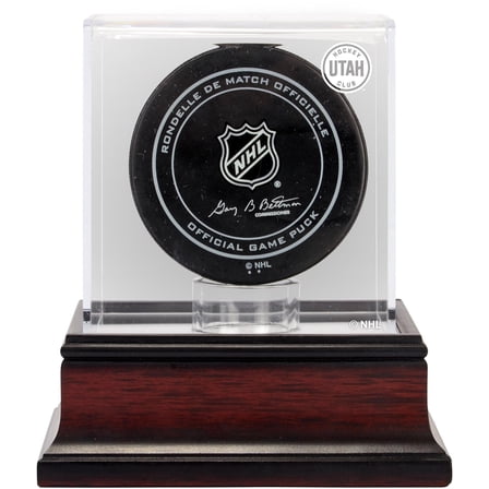 Washington Capitals Mahogany Hockey Puck Logo Display Case