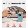 thumbnail image 6 of MelodySusie SC300E Clip-on Rechargeable Nail Drill, 30000RPM Cordless E-File with LED Display & Accessories for Nail Care, Ocean Blue, 6 of 8