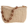 thumbnail image 2 of BadPiggies Straw Handbags for Women, Chain Underarm Shoulder Bag Classic Summer Beach Purses Tote Handbags (White), 2 of 9