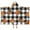 Checkered Halloween Pumpkin, variant on Checkered Halloween Pumpkin Pattern Hooded Bath Towel,50"x30" for Ages 3 To 12 Kids, Quick Dry Lightweight Soft Microfiber Hood Beach Towel Cover Up for Kids