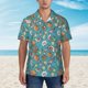 thumbnail image 2 of Balery Cute Conch Camisas hawaianas de manga corta para hombre, camisas playeras de corte holgado, camisas de vacaciones con botones,XX-Large, 2 of 7