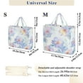 thumbnail image 2 of FORMRS Womens Corduroy Tote Bag Crossbody Shoulder Handbag with Pocket, Pastel Flower Pattern, 2 of 7