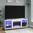 thumbnail image 2 of Lumina Fireplace TV Stand for TVs up to 70", White, 2 of 9