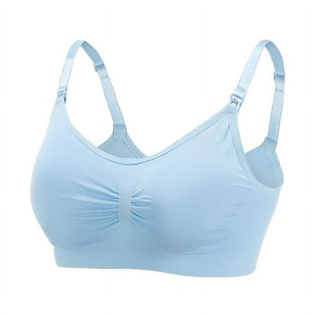 Pregnant Women s Front Opening and Buckle-Free Large Size Nursing Bra Nursing Adjustable Gather-up Postpartum Thin Nursing Bra Underwear