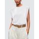 thumbnail image 2 of Blusas WIHOLL Summer para mujer, manga corta, color blanco, talla L, 2 of 5