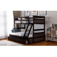 thumbnail image 2 of CLEARANCE! Twin over Full Bunk Bed with Storage - Espresso, 2 of 9
