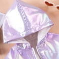 thumbnail image 5 of Spring Hooded Jackets for Girls and Boys Zipper Long Sleeved Elastic Waist With Velvet Coat Colorful Cool Zipper Jackets, 5 of 9