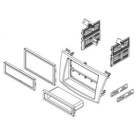 American International MAZK849 Ai 2010-13 Mazda 3 Single Din/Ddin Kit Antenna, Black