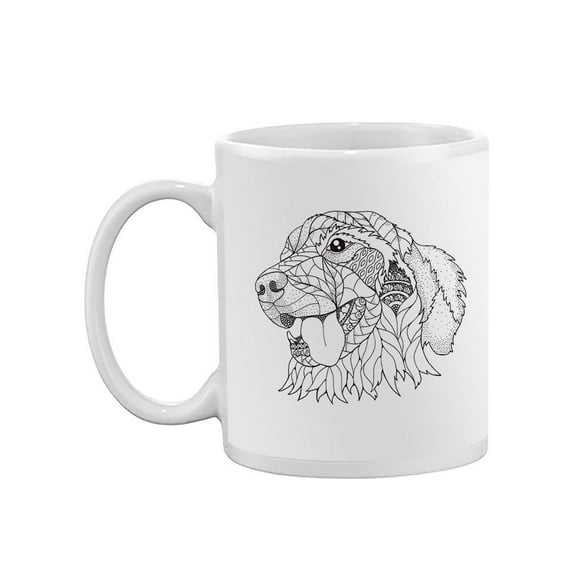 Golden Retriever Zentangle Style Mug - Image by Shutterstock