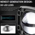 thumbnail image 4 of Phyun 2Pcs 3 Inch 8D Lens Led Work Light 6000K White 3500K Yellow Flush Mount Driving Light Fog Lights For Car Truck Off Road 4X4 12V 24V, 4 of 5