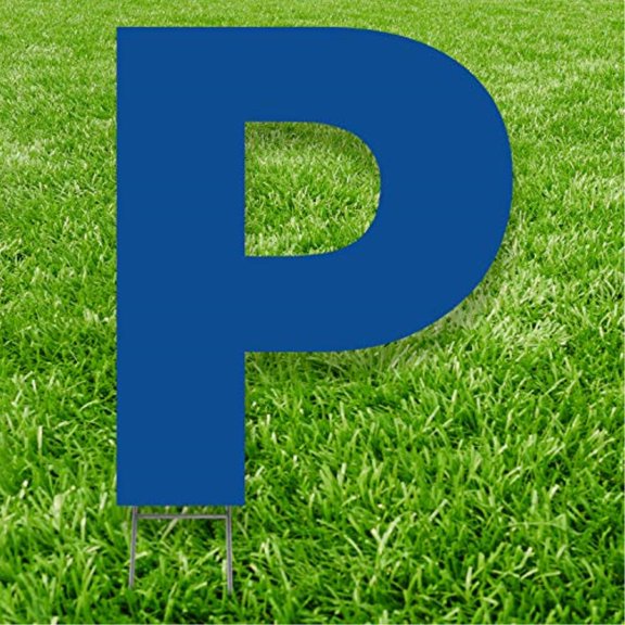 Blue Letter P 20 inches tall