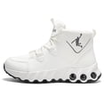 thumbnail image 2 of CORASUN Men's White Athletic Sneakers with Air Cushion, Waterproof PU Leather Lightweight Non-Slip Running Shoes for Men & Teens, Gym and Daily Casual, 2 of 9