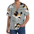 thumbnail image 3 of Haiem Funny Beagle Active Dog Men's Casual Shirts Short Sleeve Button Down Shirts Fashion Textured Summer Beach Shirt-3X-Large, 3 of 7