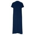 thumbnail image 5 of Womens Casual Dresses,High Waist Sundress Round Neck Short Sleeve Dresses Loose Fitted Sun-Dress Trendy Breathable Beach Vacation Dress Trend 2025 Dresses, 5 of 7